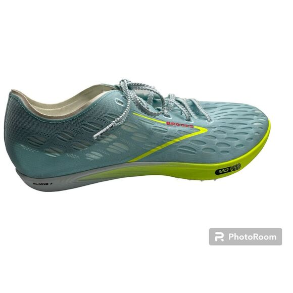 Brooks Unisex Speed Neutral ELMN8 7 Track Shoes  Size 12M New In Blue‎ Glow - Picture 5 of 11